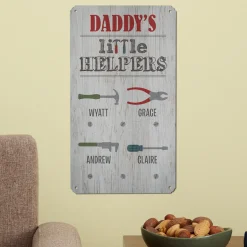 Little Helpers Metal Sign