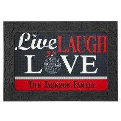 Live, Laugh, Love Holiday Doormat