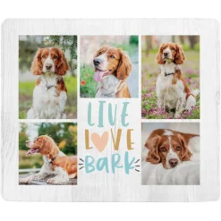 Live Love Bark Photo Plush Blanket