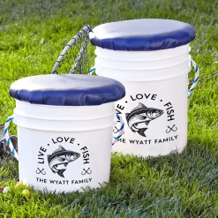 Live, Love, Fish Seated Bucket