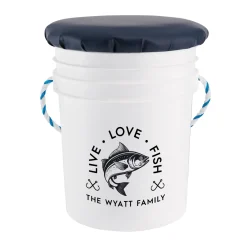 Live, Love, Fish Seated Bucket