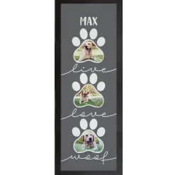 Live, Love Photo Paw Print Canvas