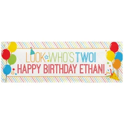 Look Who's... Birthday Banner