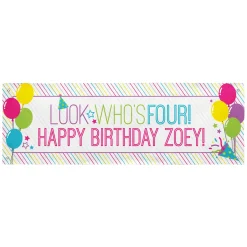 Look Who's... Birthday Banner