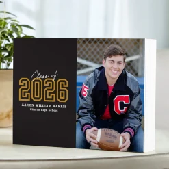 Loud and Proud Graduation Year Photo Wood Block