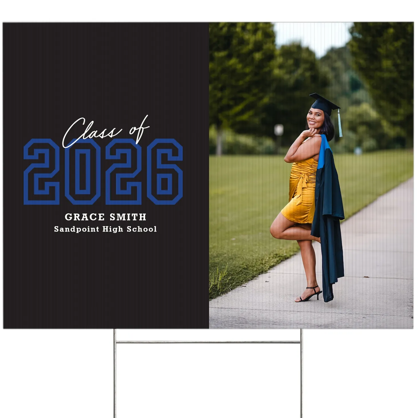 Loud and Proud Graduation Year Photo Yard Sign