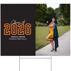 Loud and Proud Graduation Year Photo Yard Sign