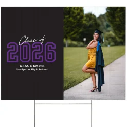 Loud and Proud Graduation Year Photo Yard Sign