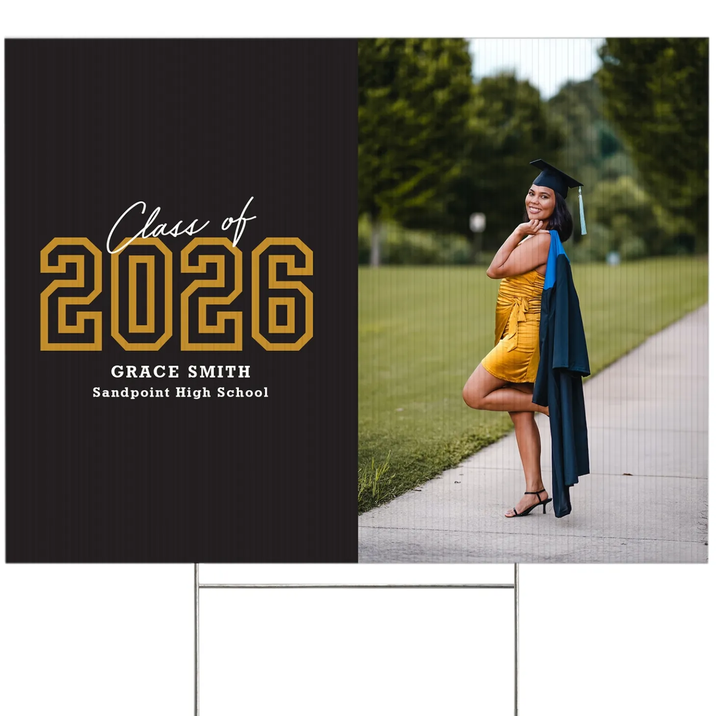 Loud and Proud Graduation Year Photo Yard Sign