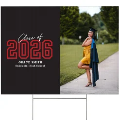 Loud and Proud Graduation Year Photo Yard Sign