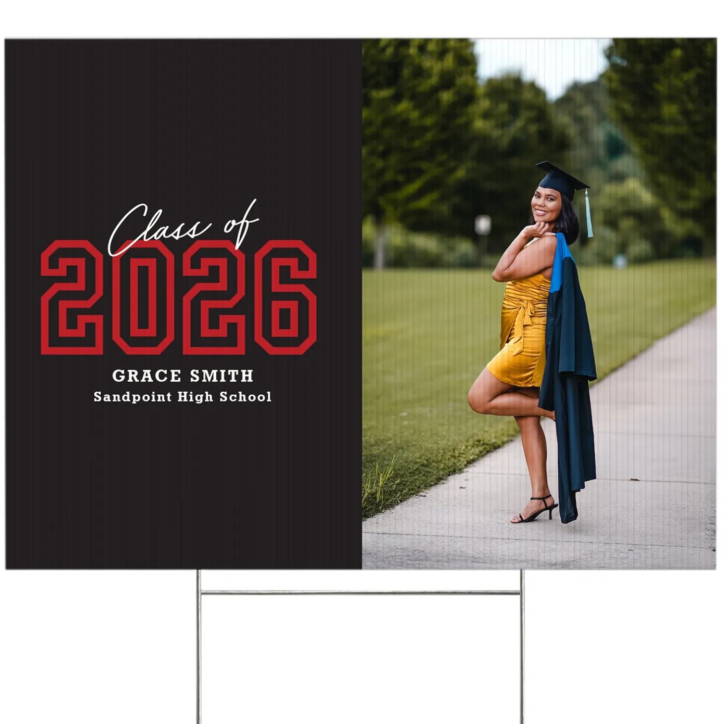 Loud and Proud Graduation Year Photo Yard Sign