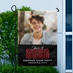 Loud and Proud Graduation Year Photo Garden Flag
