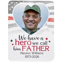 Love and Honor Memorial Photo Blanket
