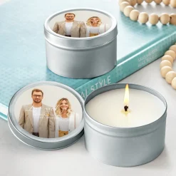 Love and Joy Photo Canister Candle