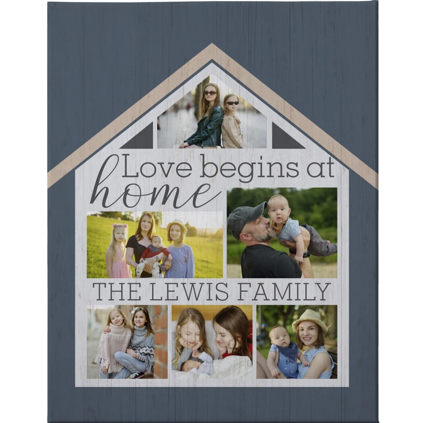 Love Begins At Home Photo Canvas