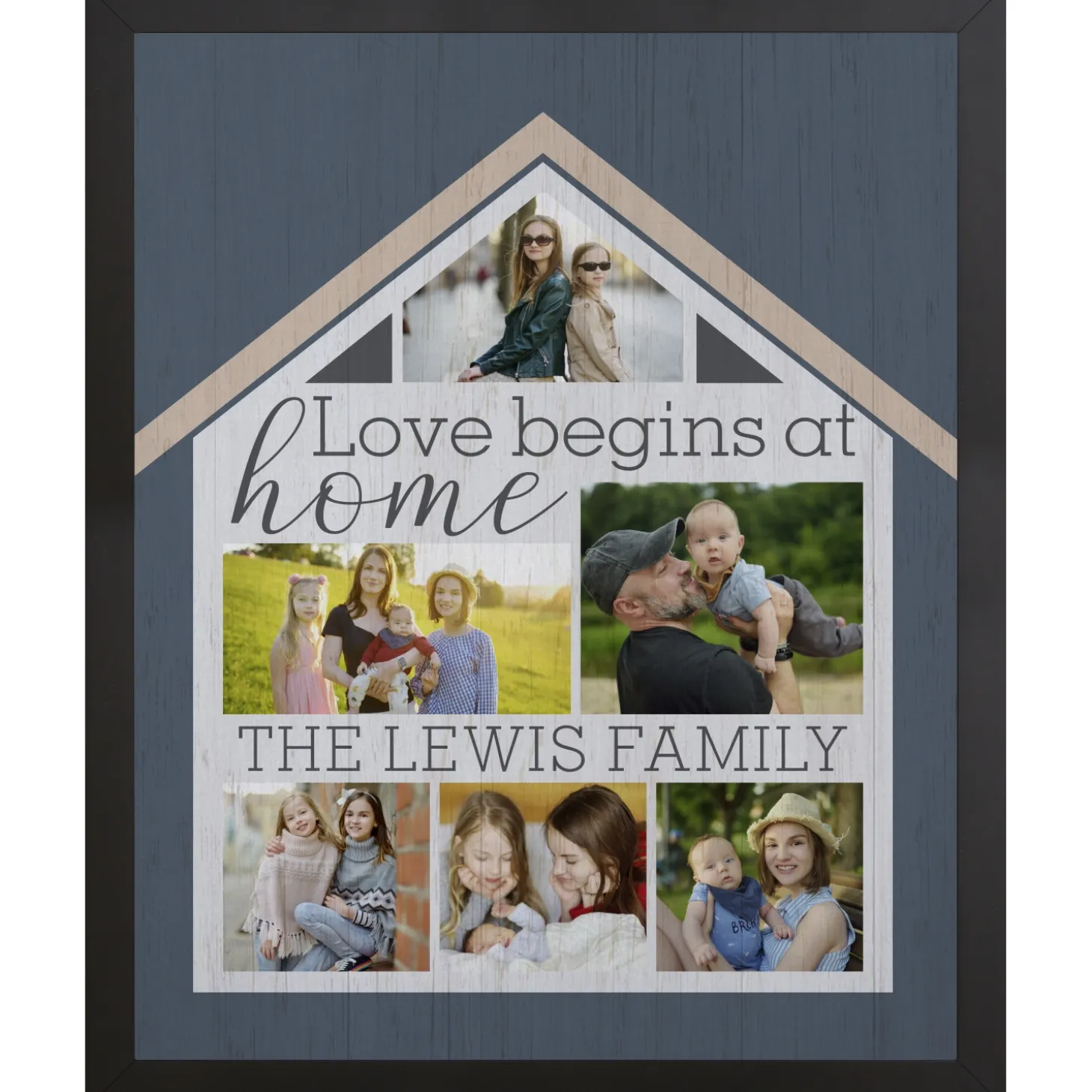 Love Begins At Home Photo Canvas