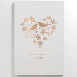 Love Birds Leather Wall Art