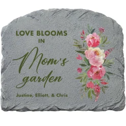 Love Blooms Arched Garden Stone