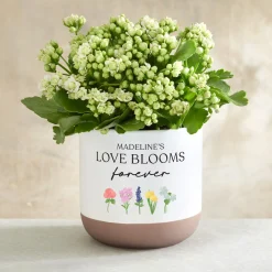 Love Blooms Forever Planter