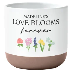 Love Blooms Forever Planter