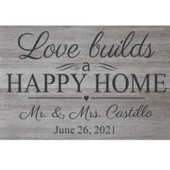 Love Builds a Happy Home Doormat