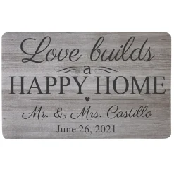Love Builds a Happy Home Doormat