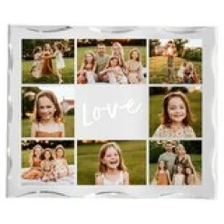 Love Collage Photo Acrylic Block