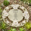Loved By All Memorial Floral Garden Stone