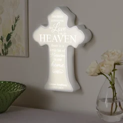 Loved Ones From Heaven Lighted Cross
