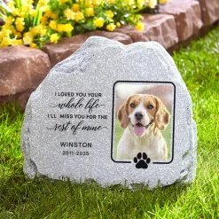 Loved You Your Whole Life Photo Standing Garden Stone
