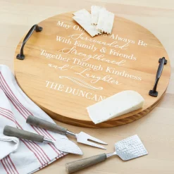 Love & Family Classic Pine Wood Barrel Tray