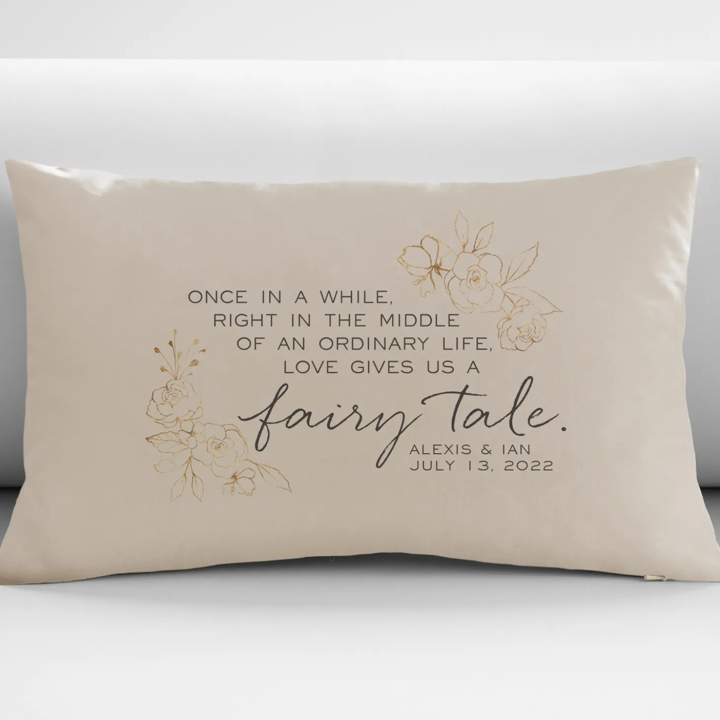 Love Gave Us a Fairytale Throw Pillow