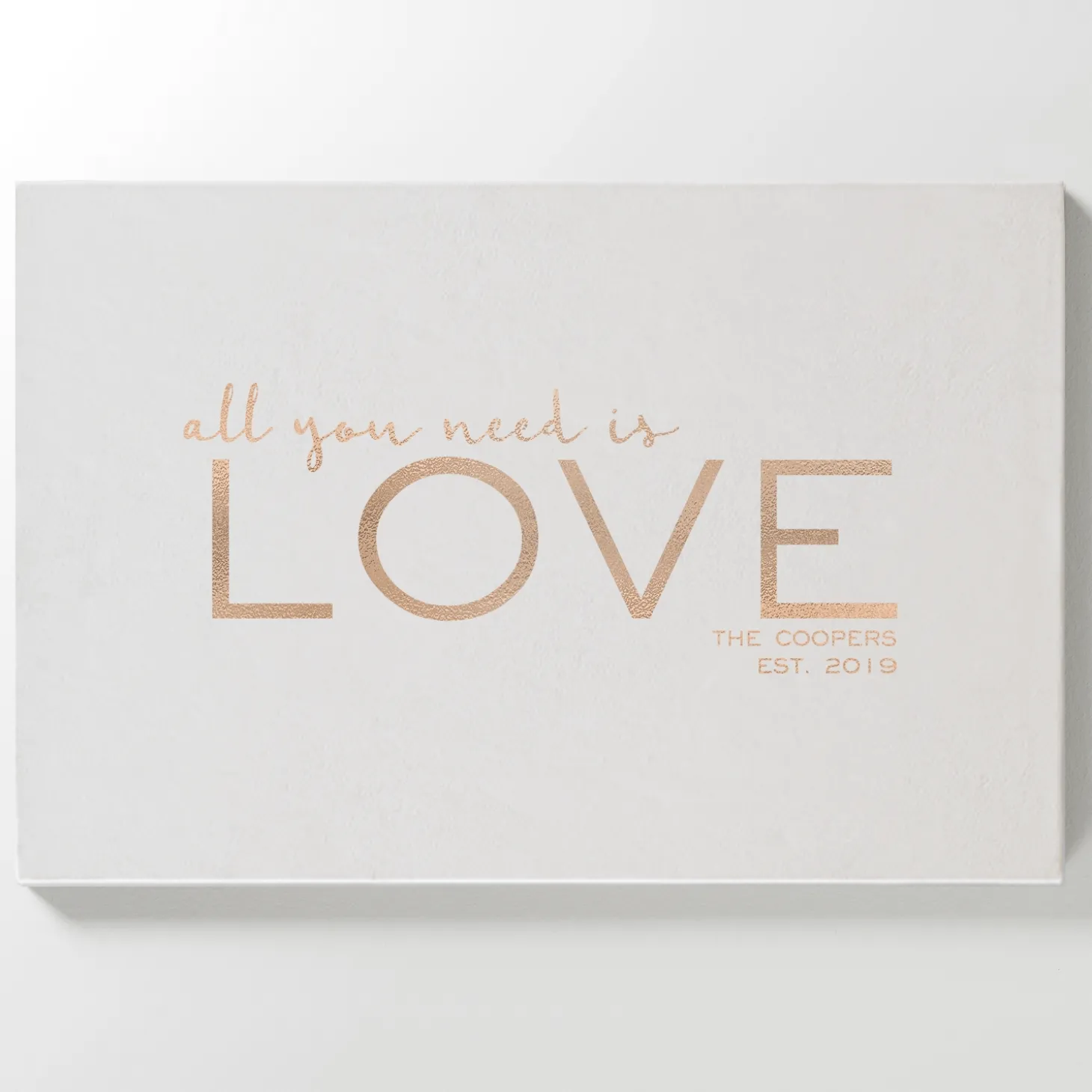 Love is All You Need Leather Wall Art