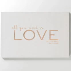 Love is All You Need Leather Wall Art