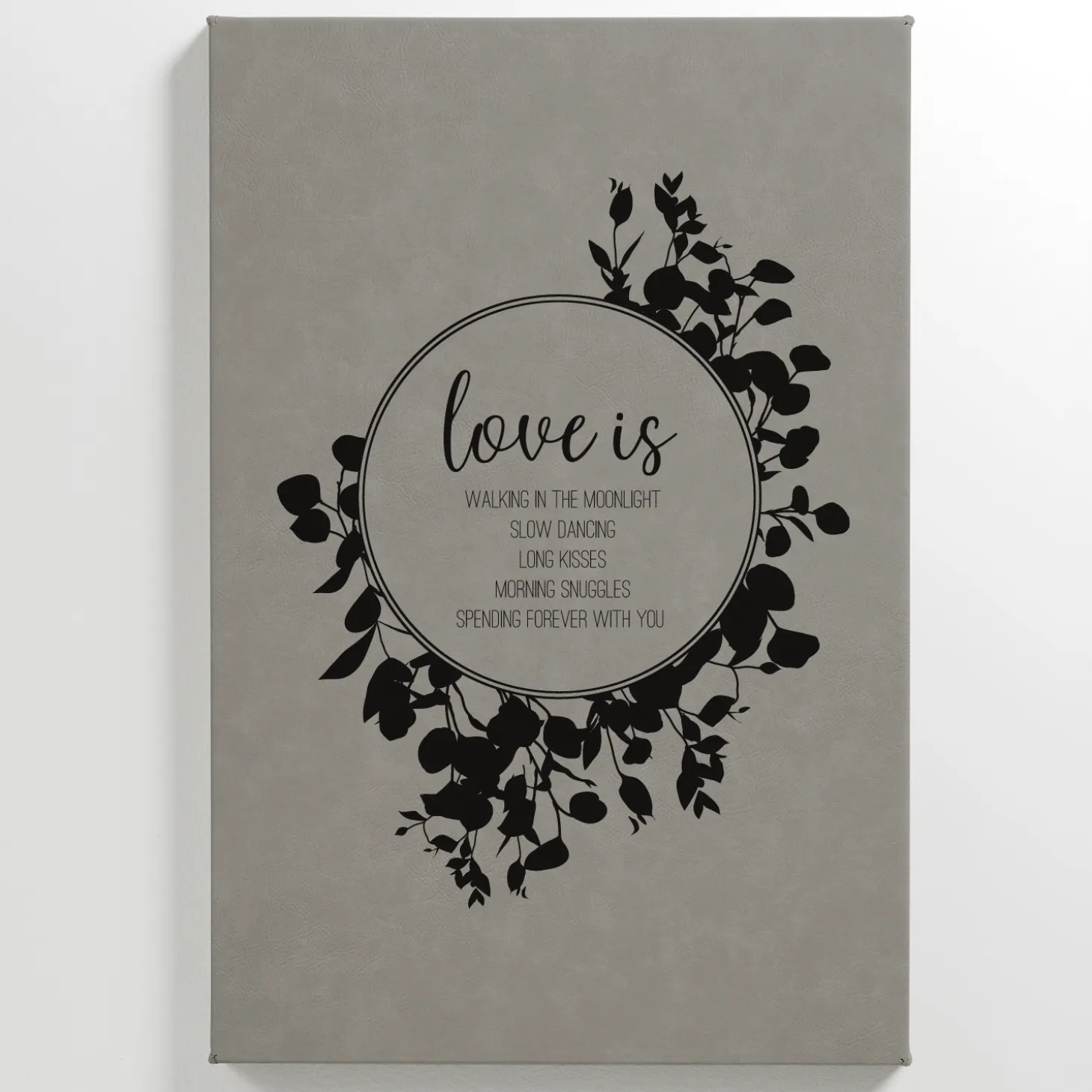 Love Is Leather Wall Art