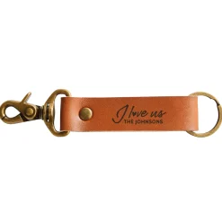 LOVE Leather Keychains