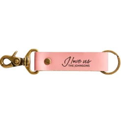 LOVE Leather Keychains