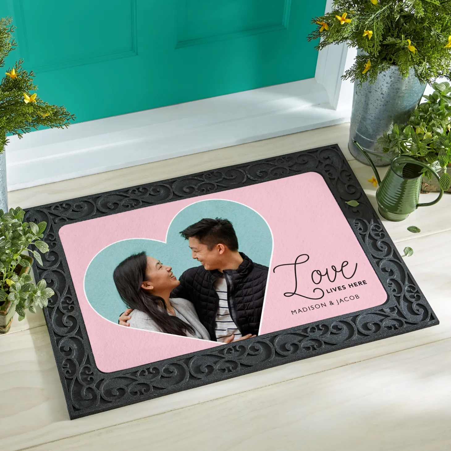 Love Lives Here Photo Doormat