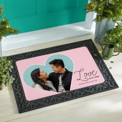 Love Lives Here Photo Doormat