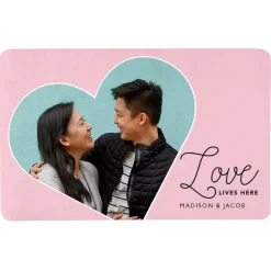 Love Lives Here Photo Doormat