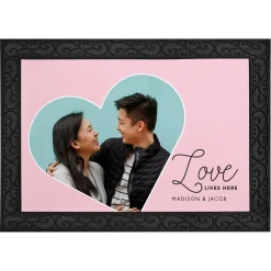 Love Lives Here Photo Doormat