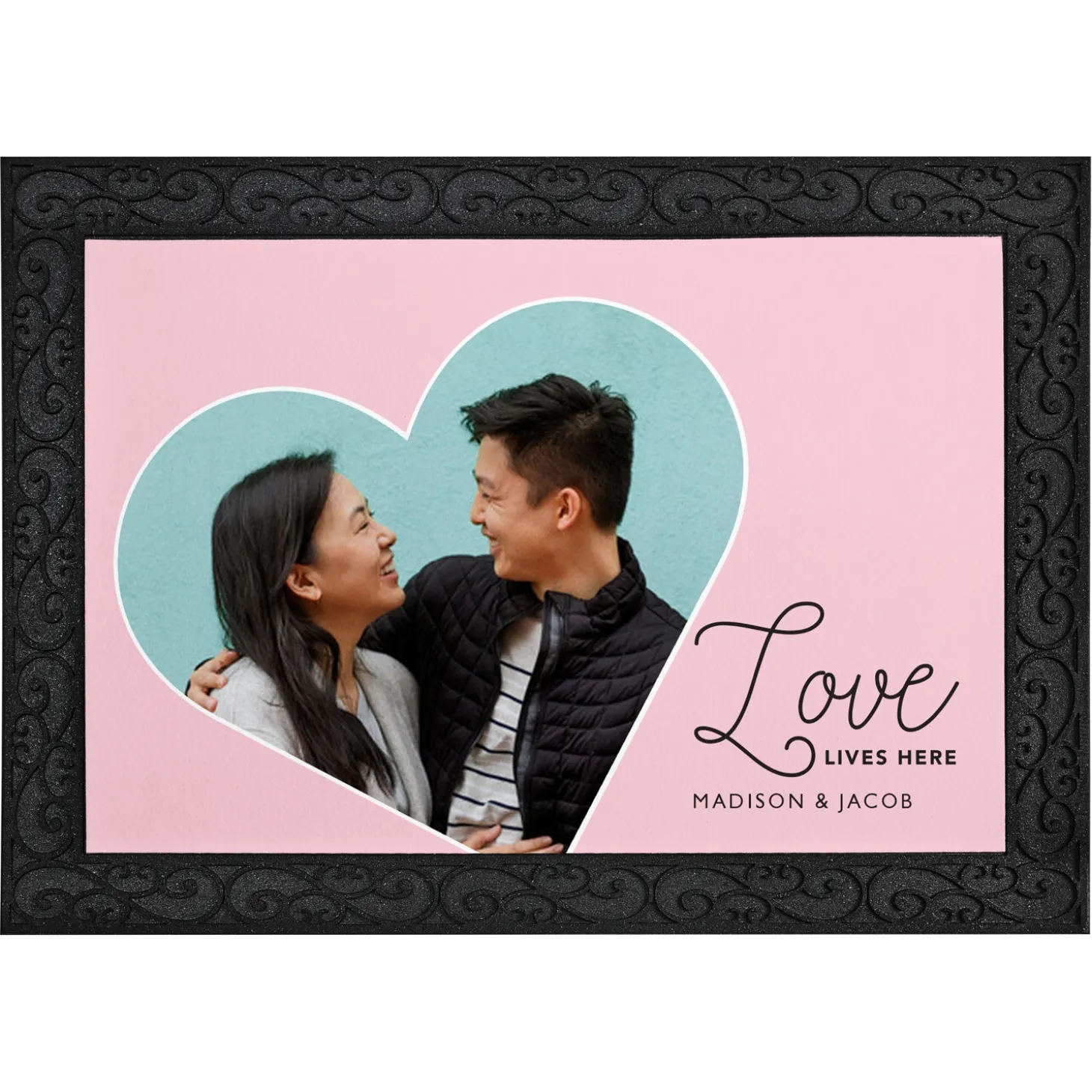 Love Lives Here Photo Doormat