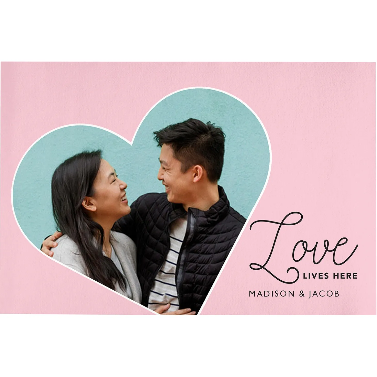 Love Lives Here Photo Doormat
