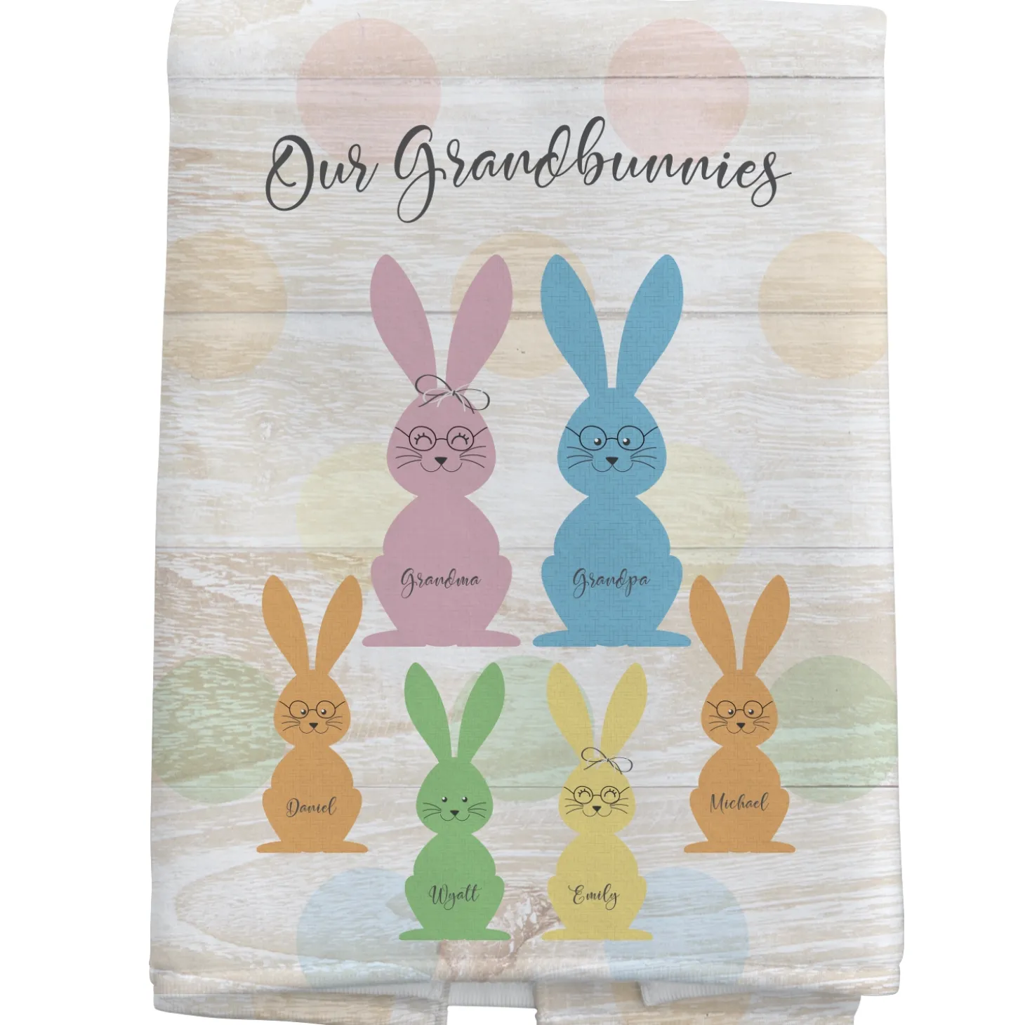 Love My Grandbunnies Kitchen Towel