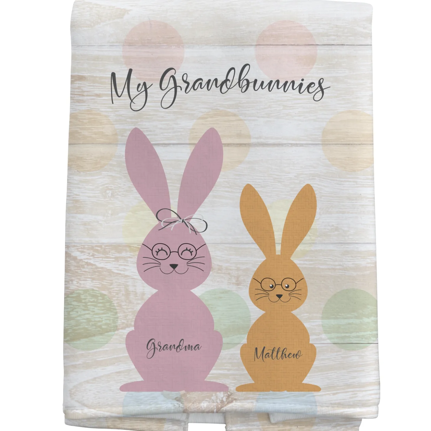 Love My Grandbunnies Kitchen Towel