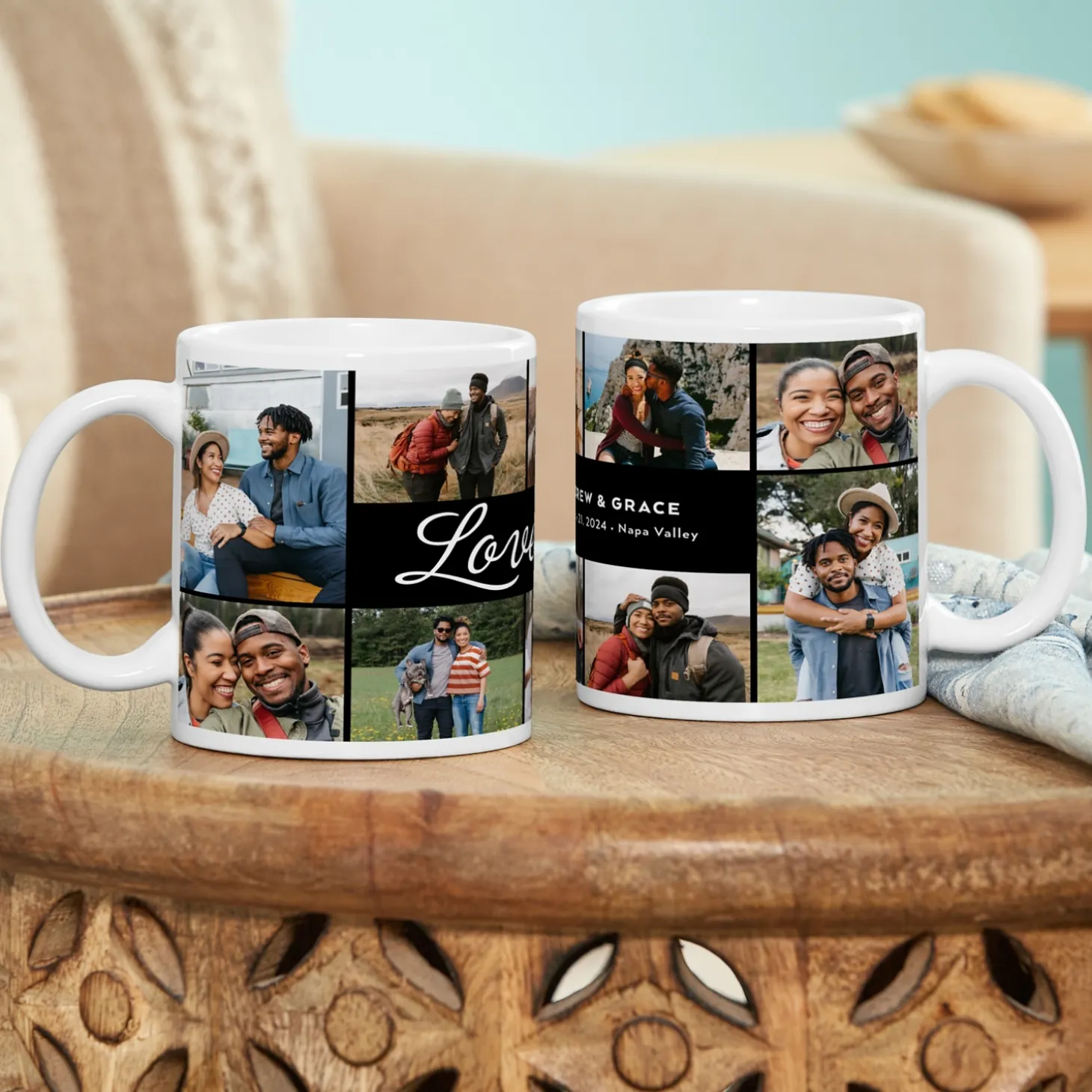 Love Photo Collage Mug