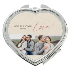Love Photo Heart Mirror