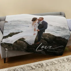 Love Photo Plush Blanket