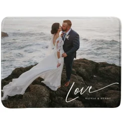 Love Photo Plush Blanket