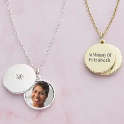 Love Remembered Birthstone Sliding Photo Locket
